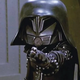 Darth helmet pointing his schwartz